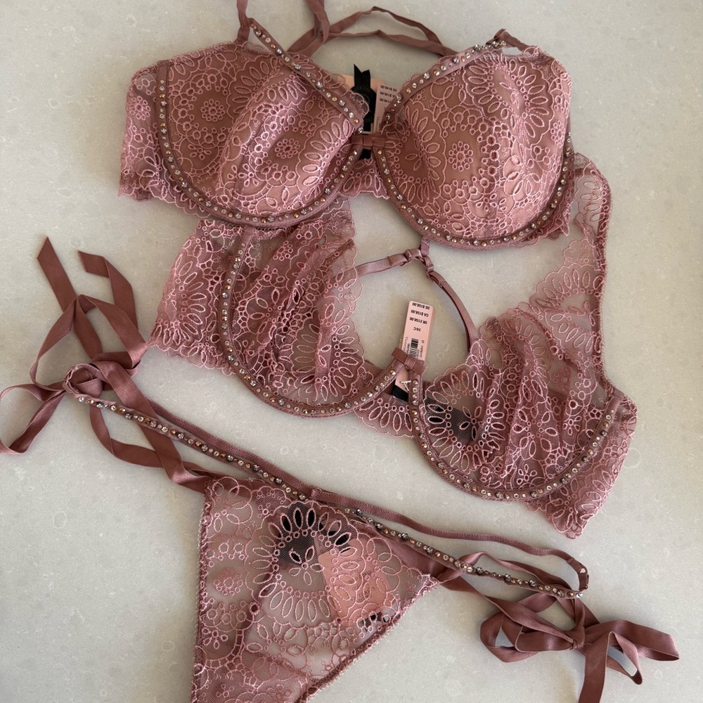Victoria's Secret Designer Fashion Show 2015 Swarovski Crystal Bra & Panty Set